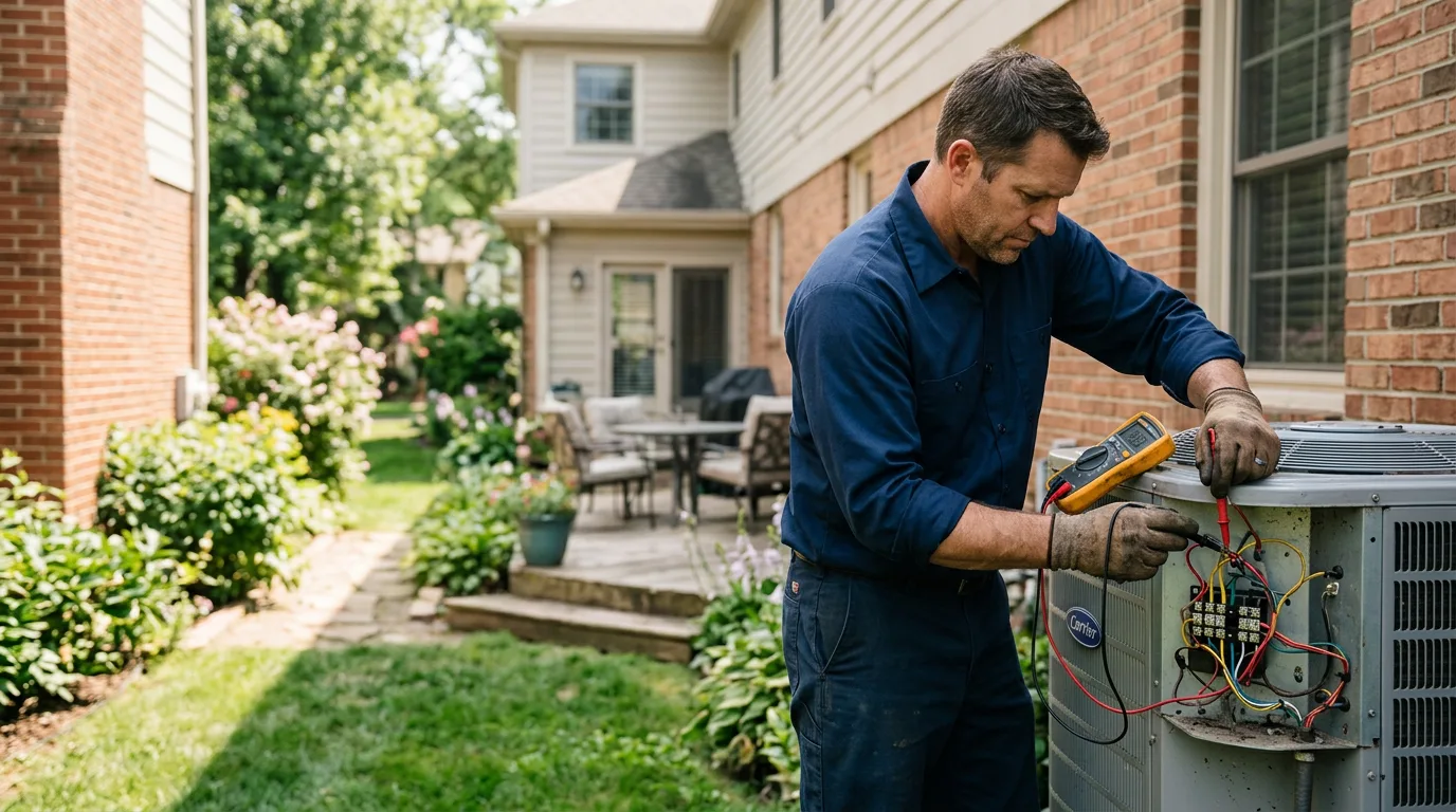 HVAC technician working near Prairie Lea, TX